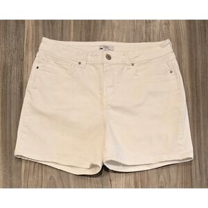 Women's Croft & Barrow White Denim Shorts Size 12